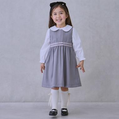 【セミフォーマル】ウエストリボンジャンパースカート