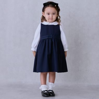 【セミフォーマル】ウエストリボンジャンパースカート