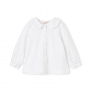 【セミフォーマル】カットツイル衿つきブラウス