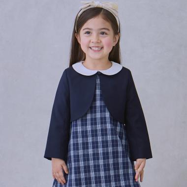 【セミフォーマル】ノーカラーボレロ