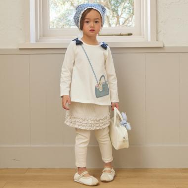 裾フリルレギンスつきスカート