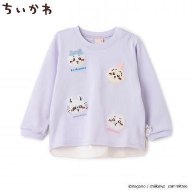 【アニメちいかわ】お顔モチーフ長袖Tシャツ
