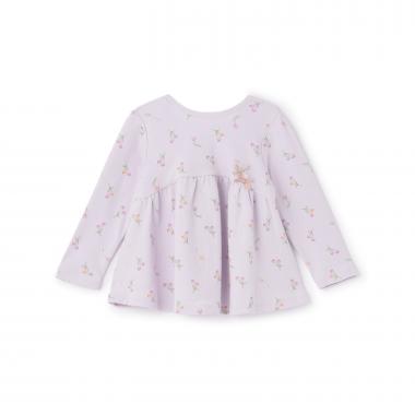 【オーガニック】ペプラム長袖Tシャツ