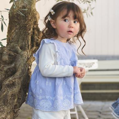 【リンク】ショルダーフリル長袖チュニック