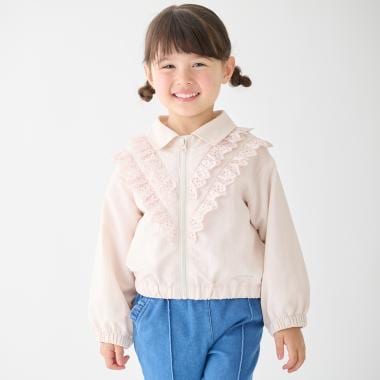 レースフリルブルゾン