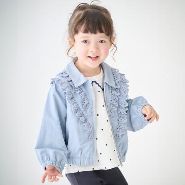 レースフリルブルゾン