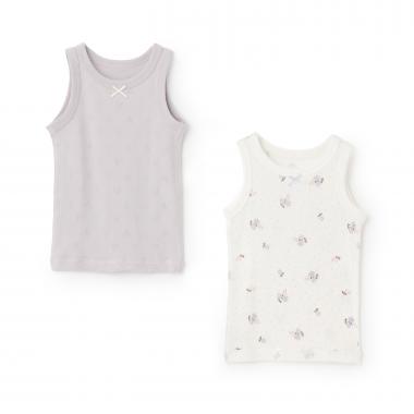 【弱酸性】女児タンク肌着2P