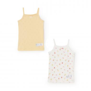 【弱酸性】女児キャミ肌着2P