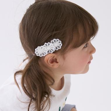 レースフラワーヘアクリップ2P/L