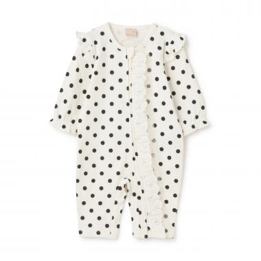 レースフリルカバーオール