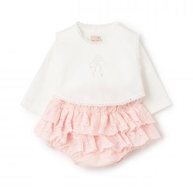 ベストつきロンパース＋フリパンセット