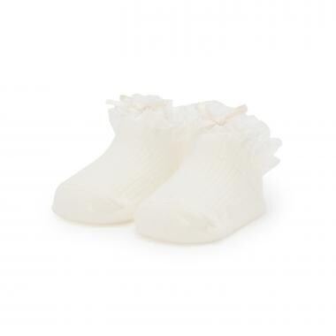 オーガンジーフリルカップソックス