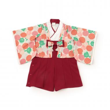 girls 袴カバーオール