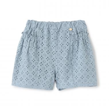 サイドギャザーレースショートパンツ