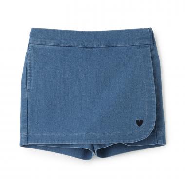 ハート刺しゅうラップスカパン