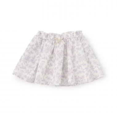 花プリントギャザースカート