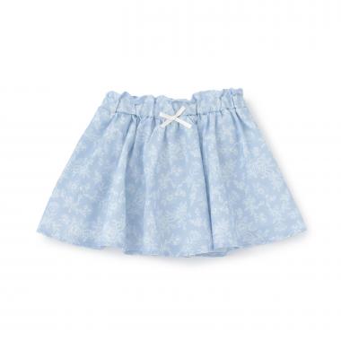 花プリントギャザースカート