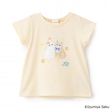 【イズミヤ サク】アニマルプリントTシャツ