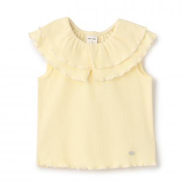 【接触冷感/リンク】メロー衿Tシャツ