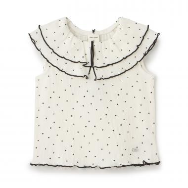 【接触冷感/リンク】メロー衿Tシャツ