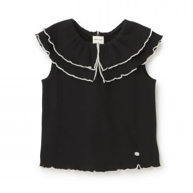 【接触冷感/リンク】メロー衿Tシャツ