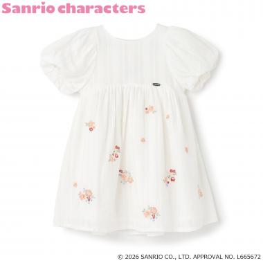 【サンリオキャラクターズ】刺しゅうパフワンピース