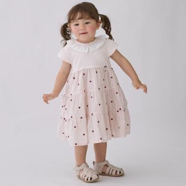 【リンク】ハート刺しゅうドッキングワンピース