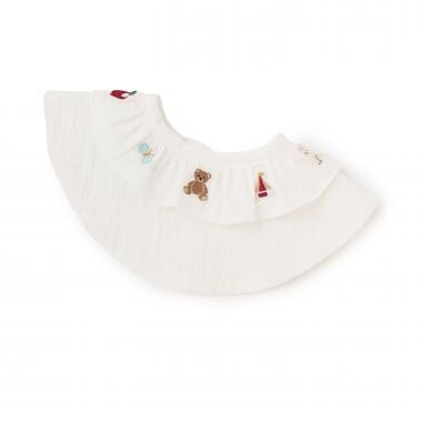 【防水】刺しゅうフリルスタイ