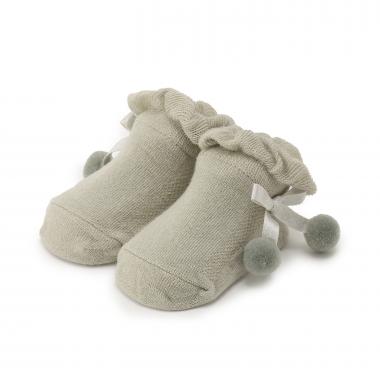 Wぽんぽんカップソックス