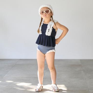 【SWIM】肩フリルタンキニ