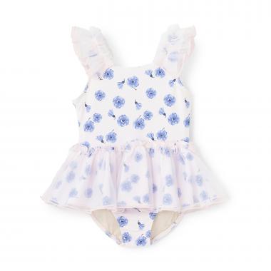 SWIM　チュールワンピース水着