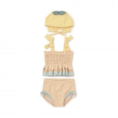 【SWIM】baby キャップつきフルーツ柄ビキニ