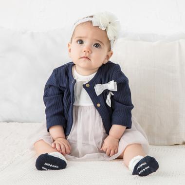 フォーマルカーディガン×ロンパースセット