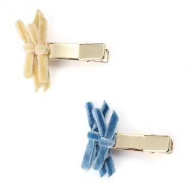 ちびリボンヘアクリップ2個セット