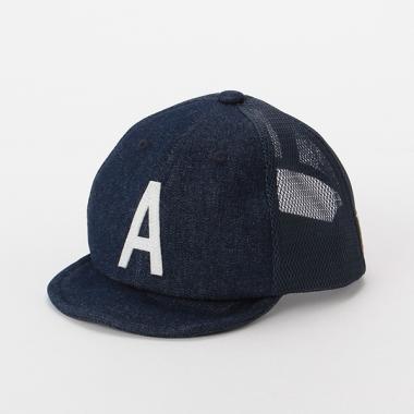 メッシュ切り替えアルファベットロゴキャップ