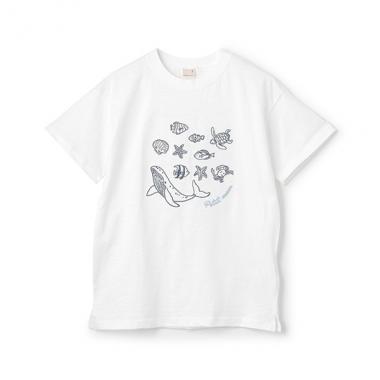 【WEB限定】【接触冷感】海刺しゅう半袖Tシャツ(ジュニア)