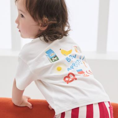 【プティプラ/WEB先行販売】バックプリント半袖Tシャツ