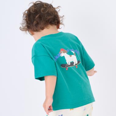 【プティプラ/WEB先行販売】バックプリント半袖Tシャツ