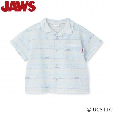 【WEB別注】【JAWS】シアサッカー総柄半袖シャツ