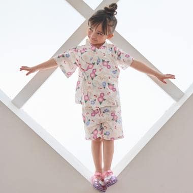 【WEB別注】GIRLS総柄甚平