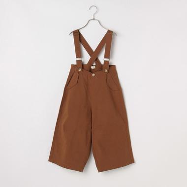 サスペンダーつきワイドパンツ