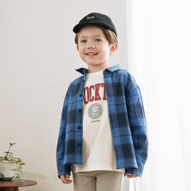 チェックワイドシャツ