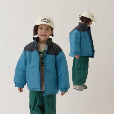 【万能アウター】バイカラーパフジャケット