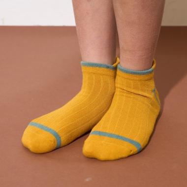 バイカラーアンクルソックス