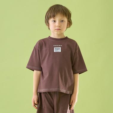 【セットアップ可能】【カイテキ天竺】配色ステッチTシャツ