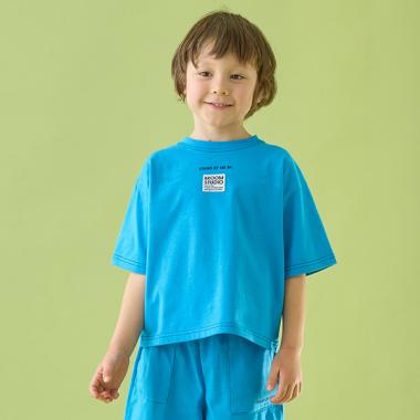 【セットアップ可能】【カイテキ天竺】配色ステッチTシャツ