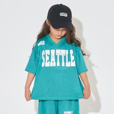 【セットアップ可能】Vネックメッシュトップス