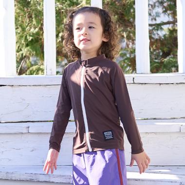 【SWIM】【UV加工】フルジップメッシュラッシュガード