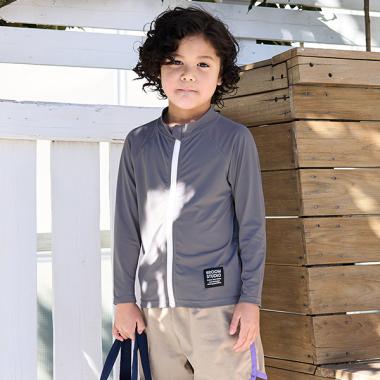 【SWIM】【UV加工】フルジップメッシュラッシュガード