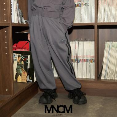 【MNCM】【セットアップ可】【カイテキ天竺】ビッグシルエットサイドラインパンツ